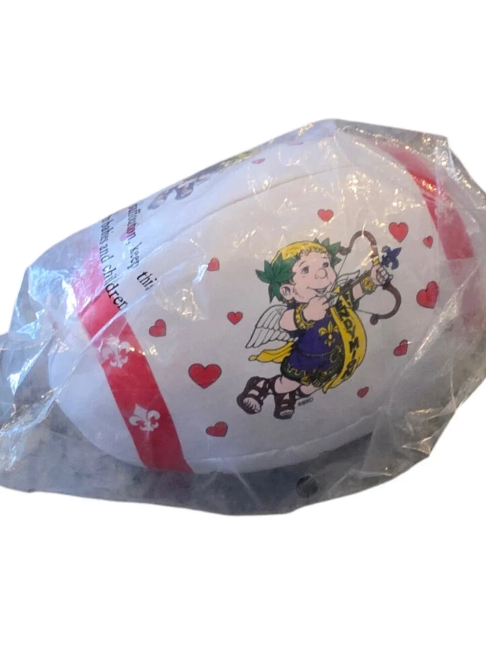 Krewe of Endymion New Orleans Mardi Gras parade Plush Football Vtg NEW